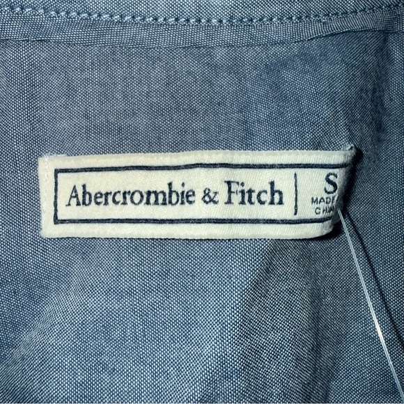 Abercrombie & Fitch Chambray Denim Cotton One Piece Romper Sz Small new nwt - Picture 11 of 13